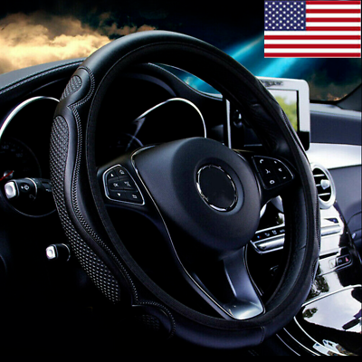 #ad For Subaru Black Leather Car Steering Wheel Cover Anti slip Car Accessories US $8.99