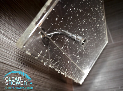 #ad Large Crystal Clear Shower Head Luxury Firm Pressure Rainfall Showerhead NEW $89.99