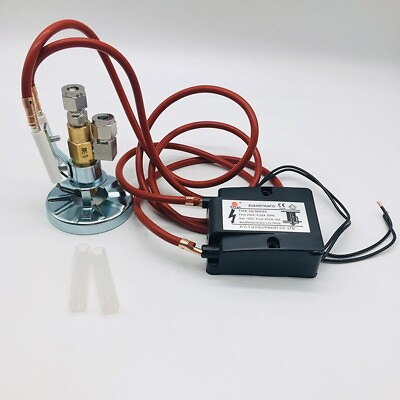 #ad 220V High Pressure Voltage Pulse Igniter Fuel Waste Oil Burner Nozzle Combustion $64.00