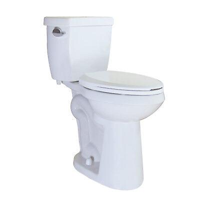 #ad WinZo WZ5888U Extra Tall Two Piece Toilet For Seniors Tall Disabled People White $408.99