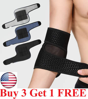 #ad Tennis Elbow Brace Support Sleeve Arthritis Tendonitis Arm Joint Pain Band Wrap. $6.95
