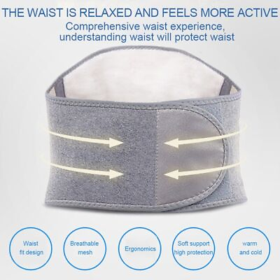 #ad Waist Guard Soft Keep Warm Winter Pressure Belt Back Protector Lumbar Support $33.46