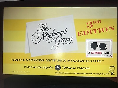 #ad The Newlywed Game 3rd Edition 1969 Hasbro As TV Game show $22.00