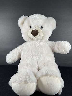 #ad Build a Bear Polar Bear Teddy White Brown Plush 14” $15.00