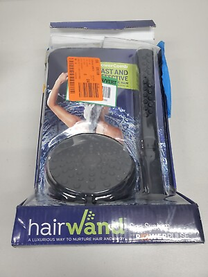 #ad 12 Spray High Pressure Wall Mount Shower Head Handheld Shower Head Matte Black $39.99