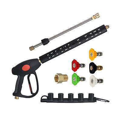 #ad M MINGLE Replacement Pressure Washer Gun with Extension Wand M22 15mm or M22... $51.99