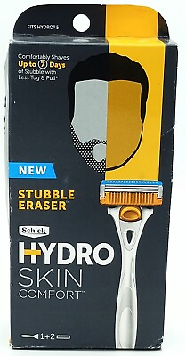 #ad Schick Hydro Razor Stubble Eraser 3 Blades 2 Cartridges $6.99
