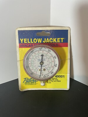 #ad Yellow Jacket Ritchie Gauge 2 1 2quot; Red Pressure Gauge 49001 $14.99