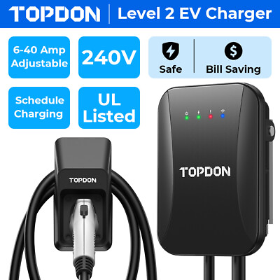 #ad HOT For TESLA Model S 3 X Y Level 2 EV Charger with 220V adapter and J1772 $459.00