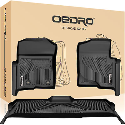 OEDRO Car Floor Mat Liners 3D Mold for 2010 2014 Ford F 150 F150 Super Crew Cab #ad $110.49