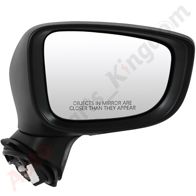 #ad Passenger RH Side Mirror For 17 19 Mazda 3 Sport Power 5 Wires Turn Signal Black $52.24
