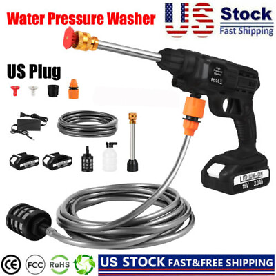 #ad Electric Portable Cordless High Pressure Washer Spray Car Cleaner Garden Tool $44.99