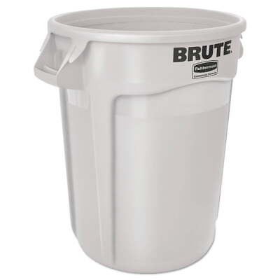 #ad Rubbermaid Commercial 10 Gallon Vented Round Plastic Brute Container White $23.49