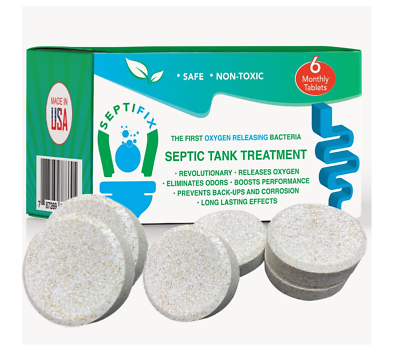#ad SEPTIFIX Septic Tank Treatment Tabs Live Aerobic Bacteria Tablets 6 tabs $87.99