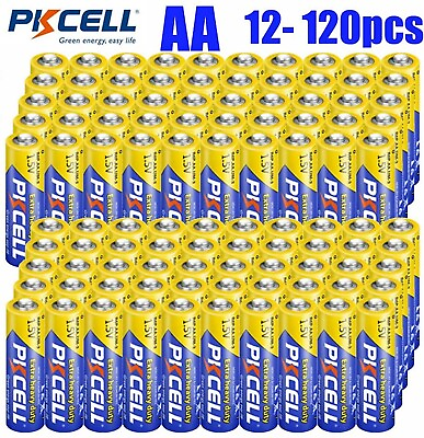 #ad 100Pcs AA Batteries 1.5V Double A Cell E91 R6P PC1500 Carbon Zinc for TV Remote $5.99