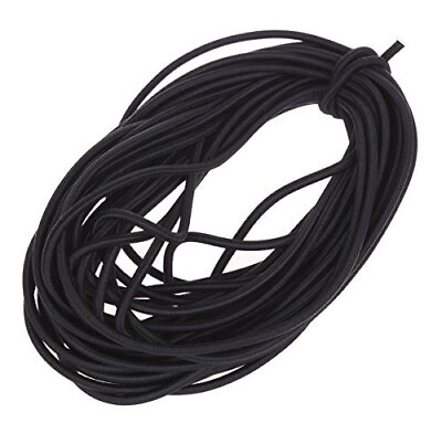 #ad Usew 1 8 Inch 3mm Black Heavy Stretch Round String Elastic Cord $6.85
