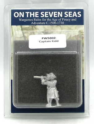 #ad On the Seven Seas FW5002 Captain Kidd North Star Pirate Privateer Commander $4.50