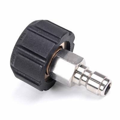 #ad Wash Pressure Washer Connector Fitting M22 14 to 1 4 Inch Quick release Male Set C $13.64