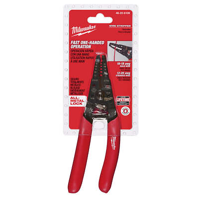 #ad Milwaukee 48 22 6109 7 1 8quot; Wire Stripper Cutter for Solid and Stranded Wire $18.97