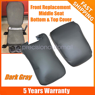 #ad Front Middle Seat Cover Dark Gray Fits 1999 2006 Chevy Silverado 1500 Work Truck $29.19