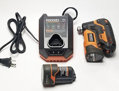 Ridgid R8224 12v Palm Driver Cordless kit 2 Batteries Charger #ad $249.00