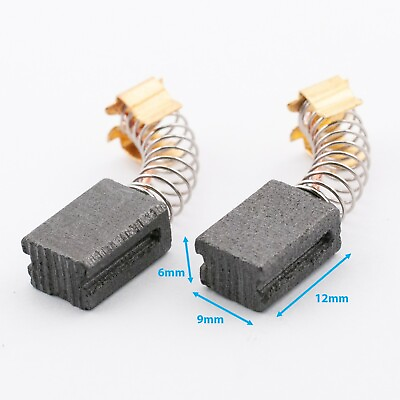 #ad 2pcs Carbon Motor Brushes 6 x 9 x 12mm Spare Part Electric Drill Grinder Tool AU $9.95
