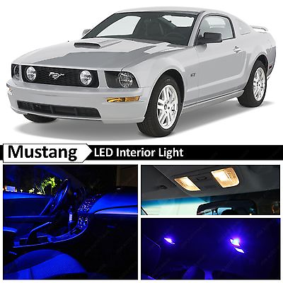 #ad 5x Blue LED Lights Interior Package Kit for 2005 2009 Ford Mustang $9.89