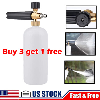 #ad Snow Foam Lance Cannon Soap Bottle Sprayer For Pressure Washer Gun Jet Car Wash $15.99