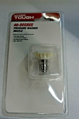 Hyper Tough 40 Degree Pressure Washer Nozzle Fit Most Electric amp; Gas Washers $7.95