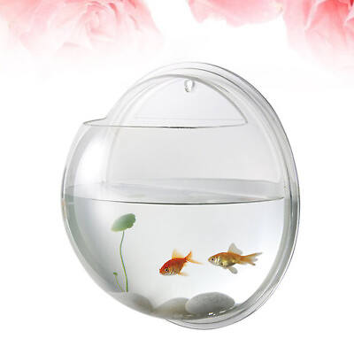 #ad #ad Wall Mounted Hanging Fish Bowl Tank Toys Table Decor Bracket $16.12