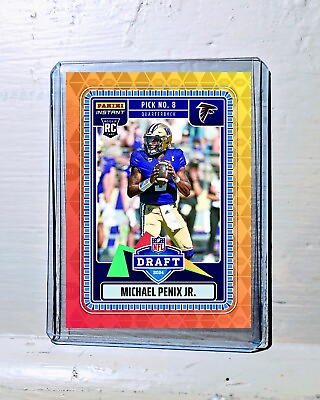 #ad Michael Penix Jr. 2024 Panini NFL #14 Draft Night Rookie Football Card Presale $19.75