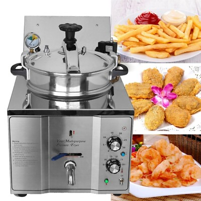 #ad 110V Electric Chicken Pressure Fryer Chicken Frying Equipment Deep Fryer Machine $707.55