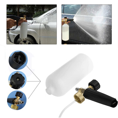 #ad Snow Foam Lance Cannon Soap Bottle Sprayer For Pressure Washer Gun Jet Car Wash $18.89
