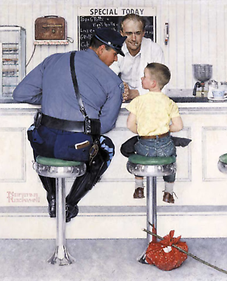 #ad The Runaway by Norman Rockwell art painting print $8.99