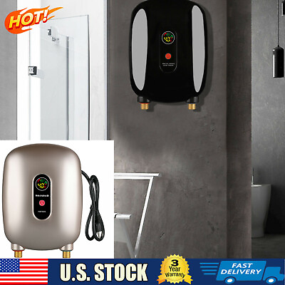 #ad 110V NEW Mini Electric Instant Hot Water Heater Tankless Heater Kitchen 68 126°F $51.30