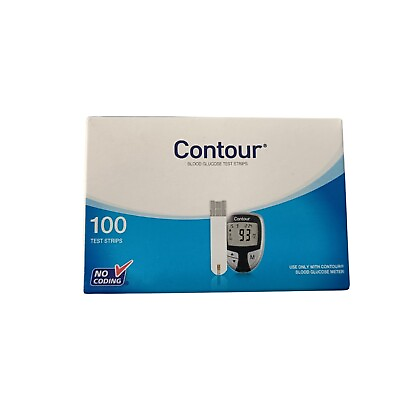 #ad Bayer Contour 100 Test Strips Blood Glucose Test Strips Expiry 08 2024 $29.99