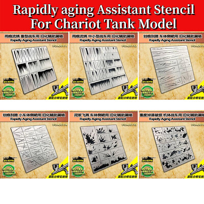 #ad Streaking amp; Wet Effects Splattered Mud Rapidly Aging Assistant Stencil For Model $9.87