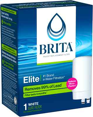 NEW BRITA FAUCET REPLACEMENT FILTER # WHITE 4 MONTHS 100 GALLON CLEAN WATER #ad #ad $13.99