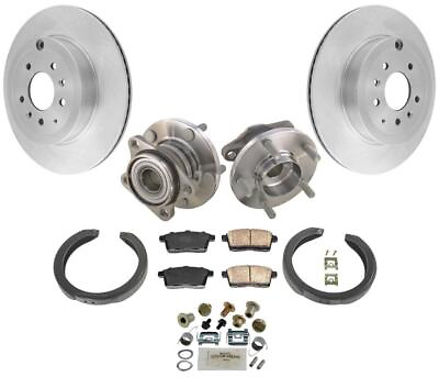 #ad Rear Wheel Bearing amp; Hub amp; Rotors amp; Ceramic Pads 7PC for 07 15 Mazda CX9 AWD 4x4 $271.00