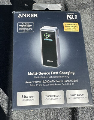 #ad #ad Anker Prime Power Bank 12000mah 130W USB C Portable Charger 3 Ports Battery Pack $99.00