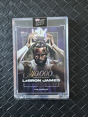 #ad #ad LeBron James 2023 24 TOPPS NOW Basketball Card LJ 40K 40000 Pts Lakers $23.99