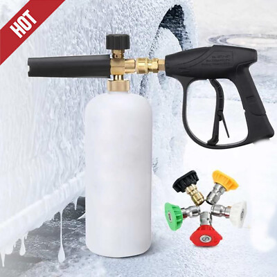 #ad 1L Snow Foam Pressure Washer Gun Car Wash Soap Lance Cannon Spray Jet Bottle $23.99