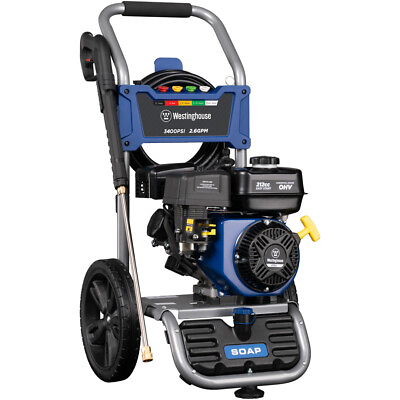 Westinghouse WPX3400 3400PSI 2.6GPM Gas Pressure Washer 5 Nozzles Open Box $339.00