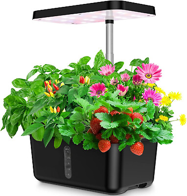 #ad 8 Pods Indoor Herb Garden Kit Hydroponic Growing System for Plants Fruit Growing $35.90