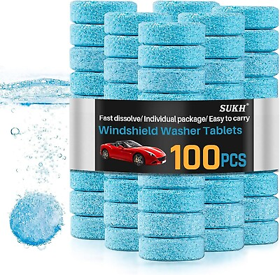 #ad Car Windshield Washer Tablets 150 PCS Washer Fluid Tablets Glass Cleaner Conce $10.45