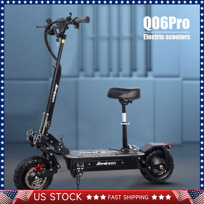 #ad Off Road Electric Scooter 5600W Motor 60V Battery 11Inch All Terrain Wheel Tir2j $1329.99