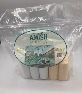 #ad Amish Country Bar Soap Pack of 5 HUGE 7 oz Bars 5 Bars Total New farms $13.99