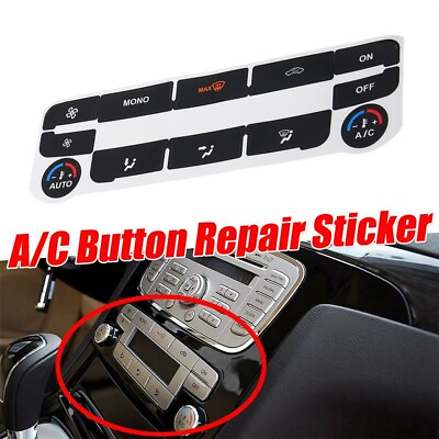 #ad A C Climate Control Button Repair Decals Stickers Black Fit For Ford S Max Parts $8.06