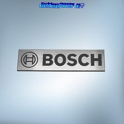 #ad Bosch 37x10mm Emblem Brushed Sticker Badge Decal Aufkleber Logo battery power GBP 4.20