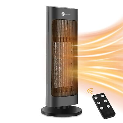 #ad Simple Deluxe 1500W Ceramic Space Heater Portable Electric Heater for Home Black $62.99